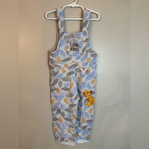 Disney Lion King Kids Overalls 2-3 Y